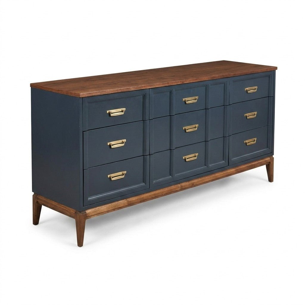Blue Mid-Century Dresser - view 3
