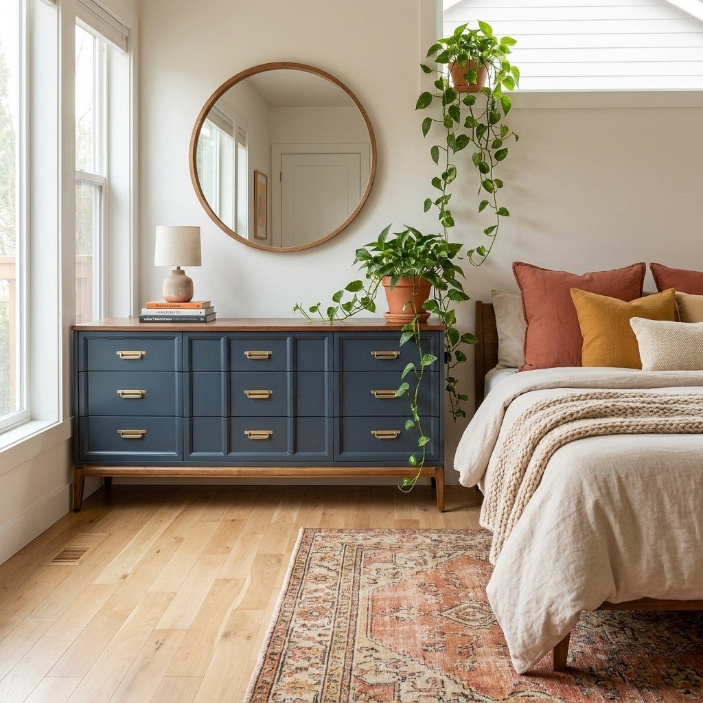 Blue Mid-Century Dresser - view 5