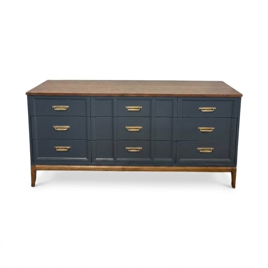 Blue Mid-Century Dresser - view 2