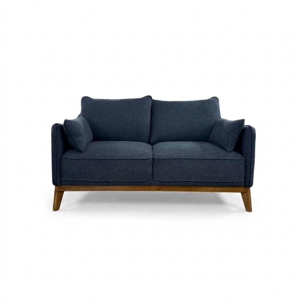Blue Mid-Century Sofa - view 2
