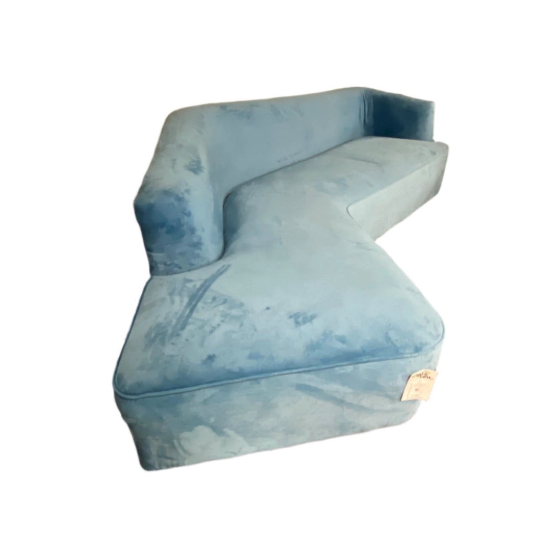 Curved Velvet Sofa