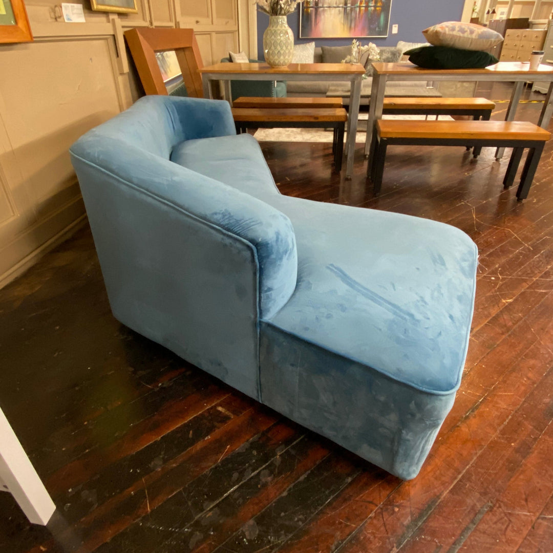 Curved Velvet Sofa