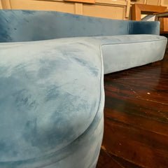 Curved Velvet Sofa - Whats New Furniture - Portland, Oregon