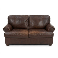 Brown Leather Sofa - consignment furniture Portland