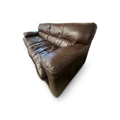 Brown Leather Sofa - view 4
