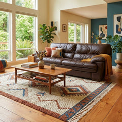 Brown Leather Sofa - view 5