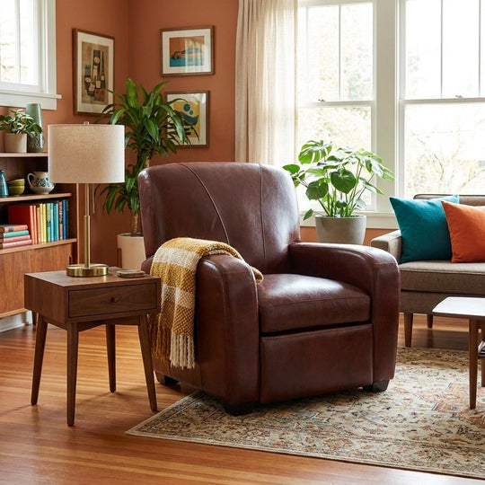 Brown/Red Push Back Recliner - view 5