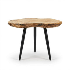 Burl Walnut Accent Table - consignment furniture Portland