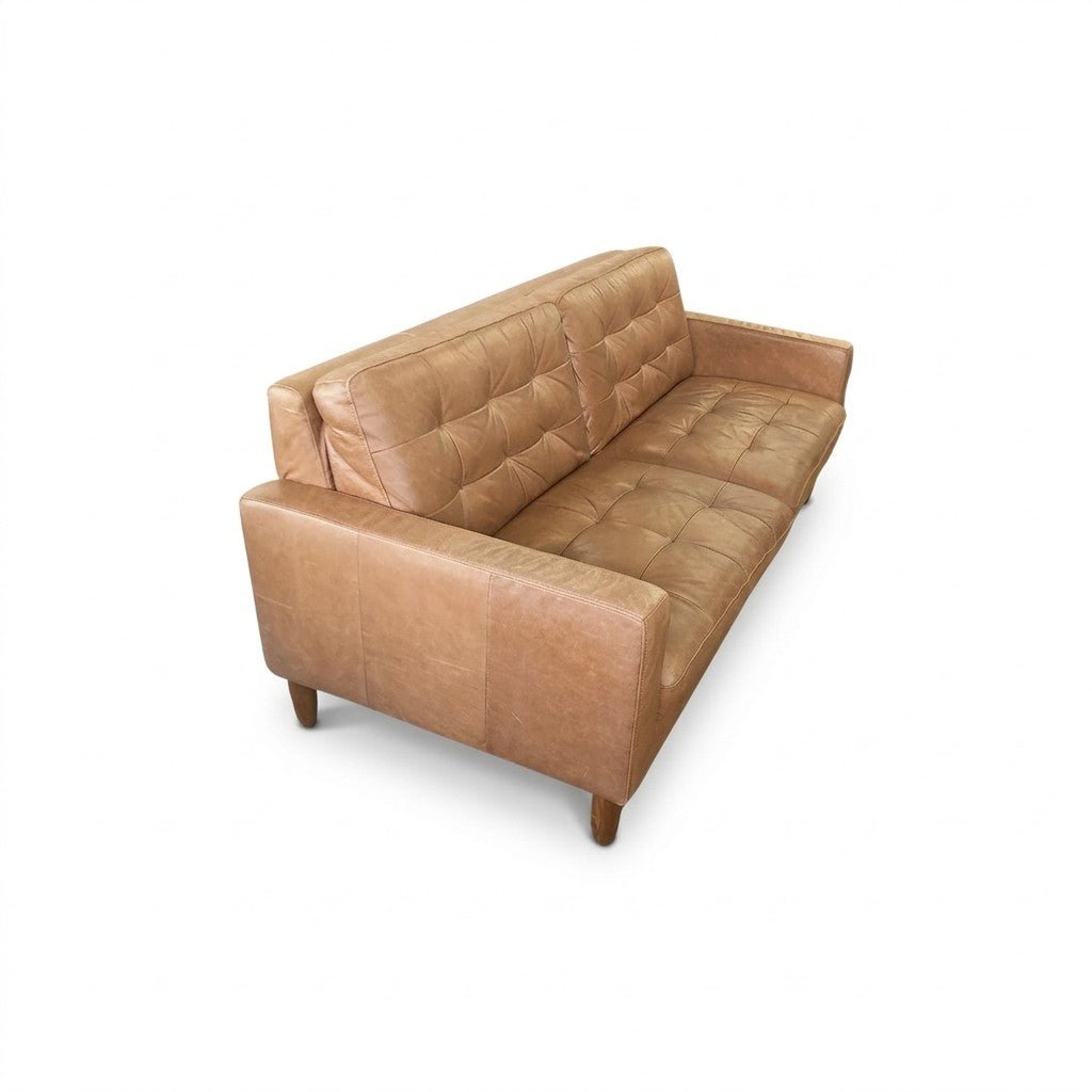 Caramel Leather Sofa - view 2