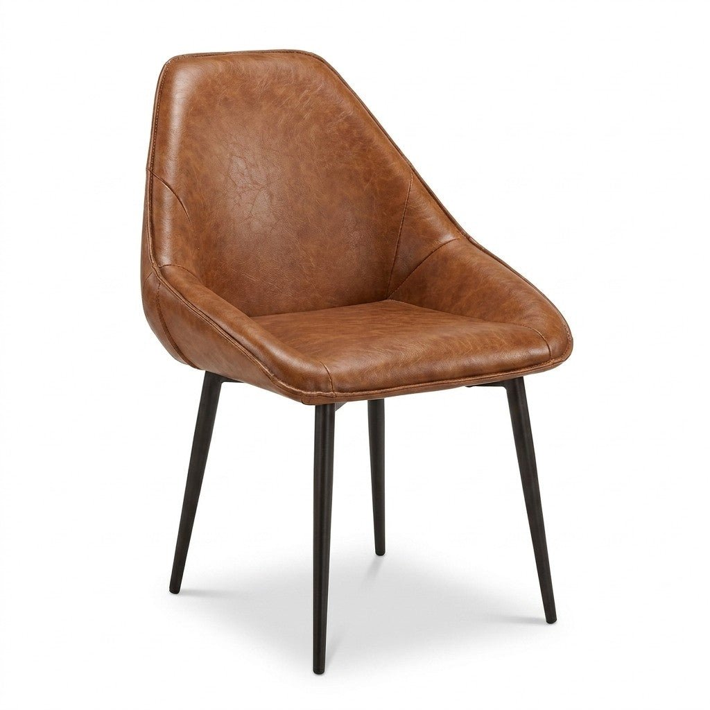 Caramel Mid-Century Chairs - view 3