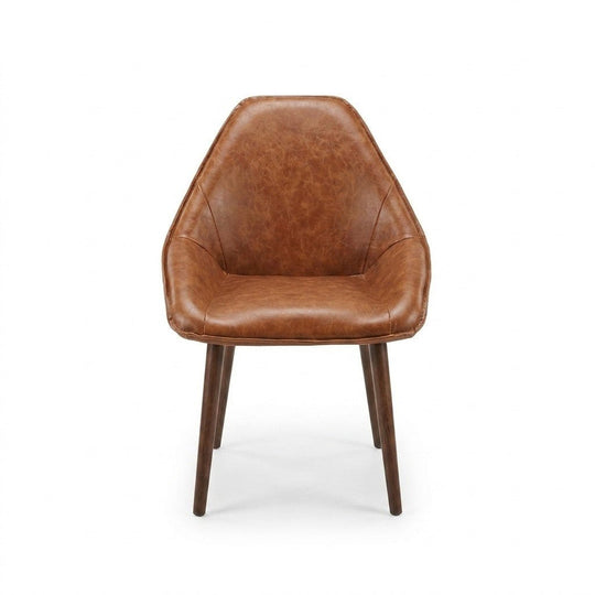 Caramel Mid-Century Chairs - view 2