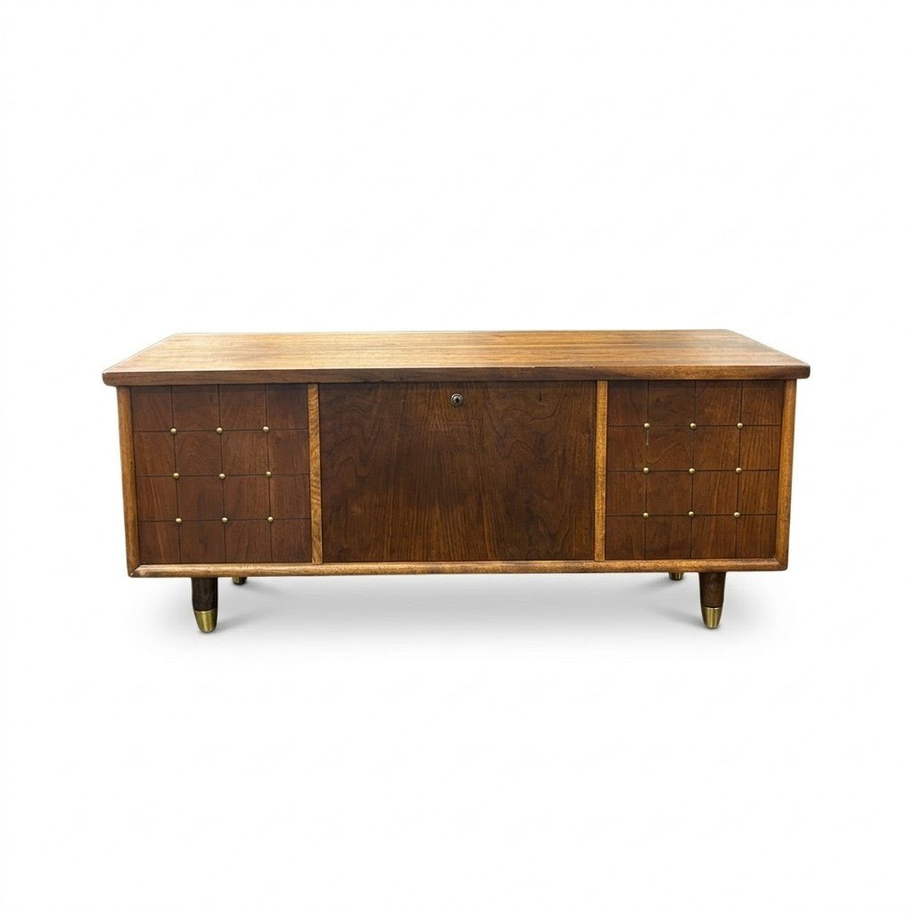Warm Brown Storage Chest - consignment furniture Portland