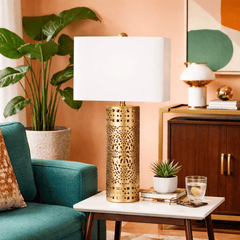 Ceramic Cutout Lamp - What&