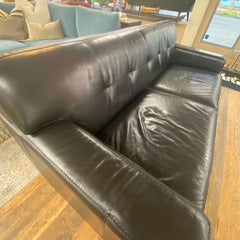 Contemporary Tufted Leather Sleeper (Full) - Whats New Furniture - Portland, Oregon