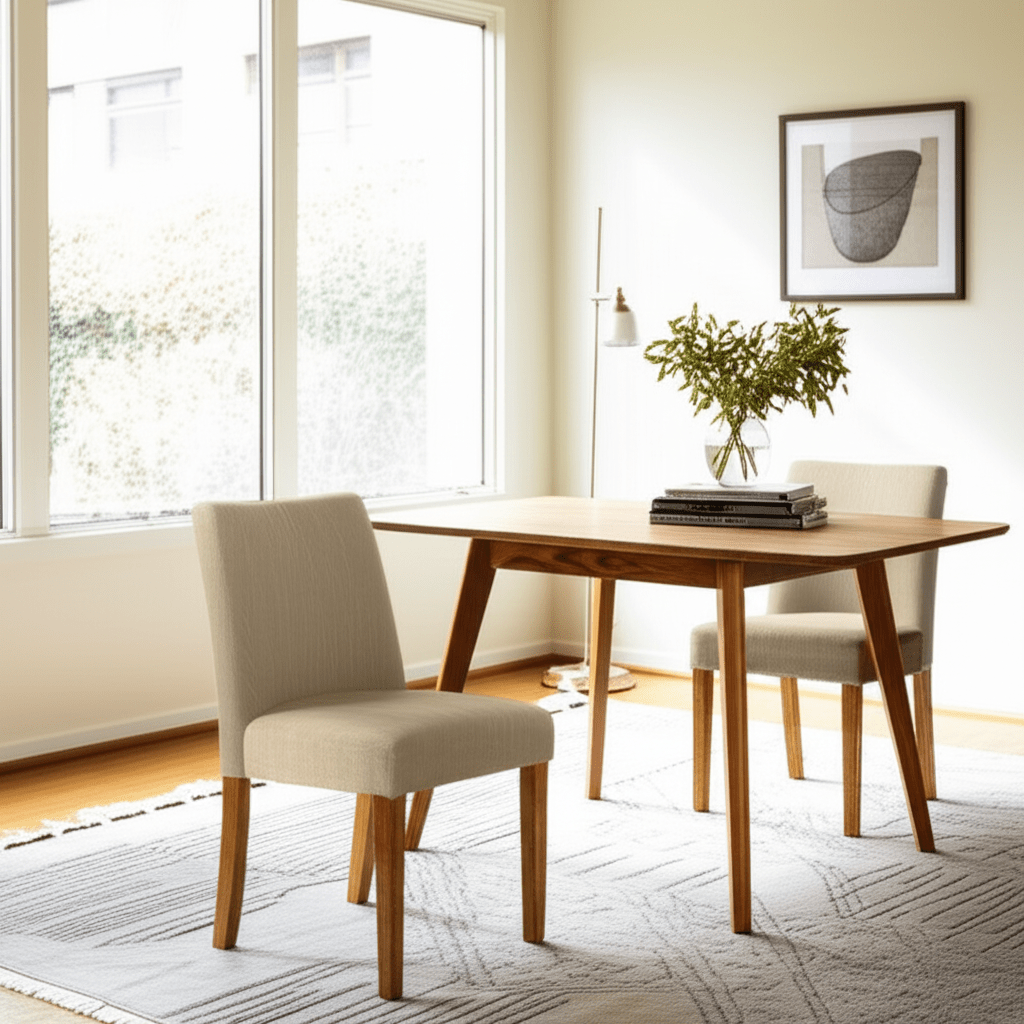 Cream Mid-Century Chair - view 5