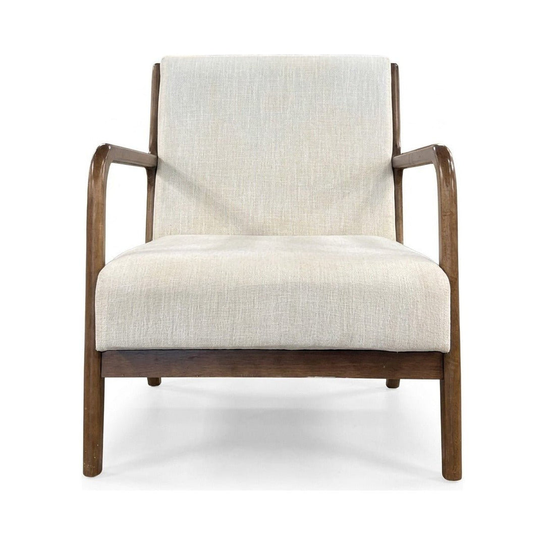Cream Mid-Century Chair - consignment furniture Portland