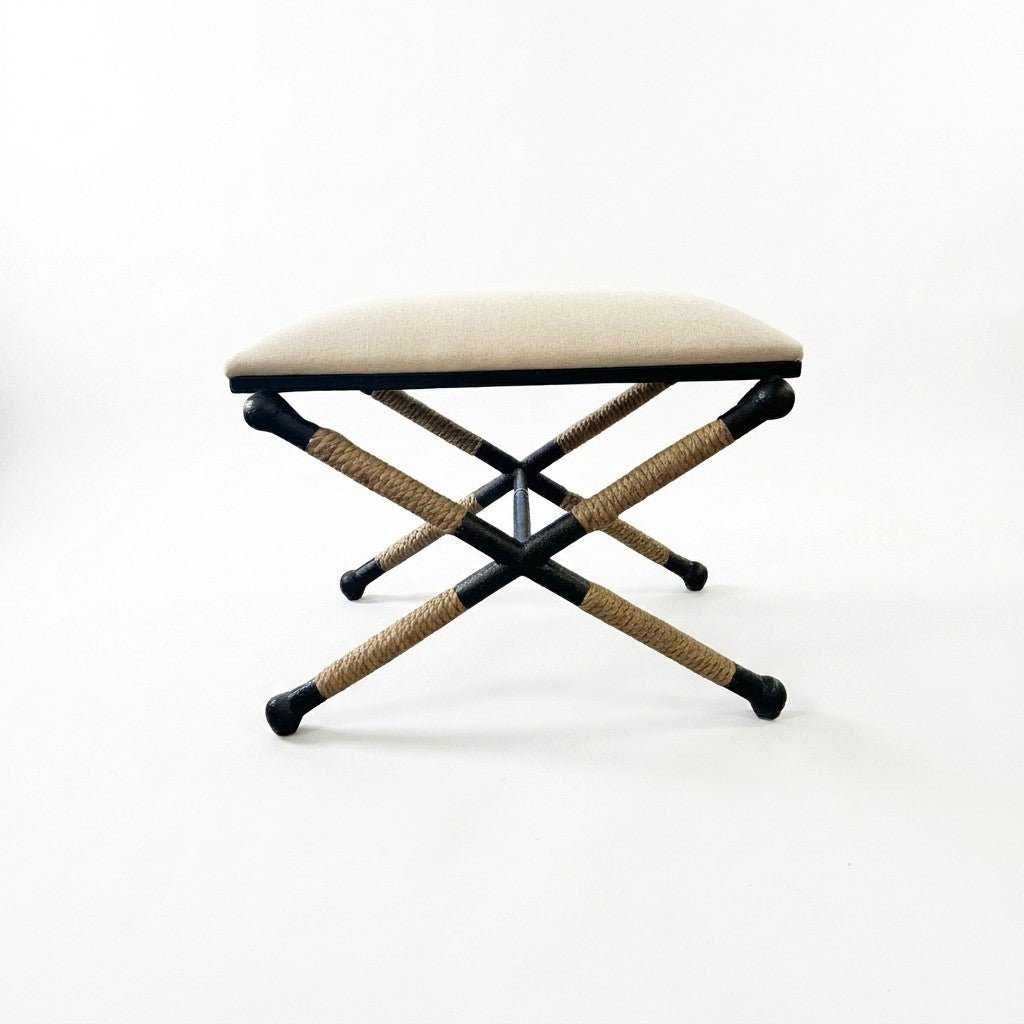 Cream Ottoman - view 2