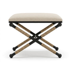 Cream Ottoman - consignment furniture Portland