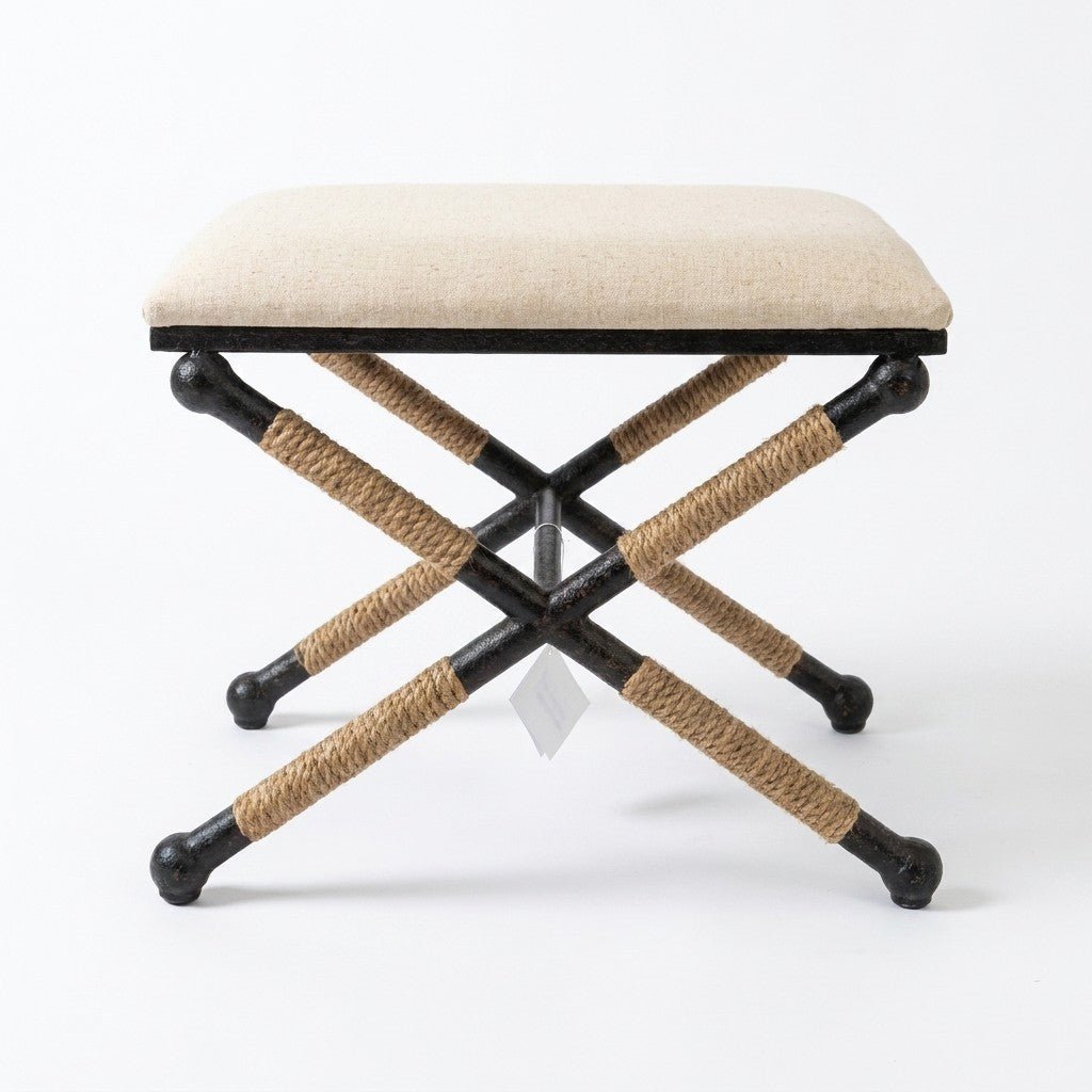 Cream Ottoman - view 4