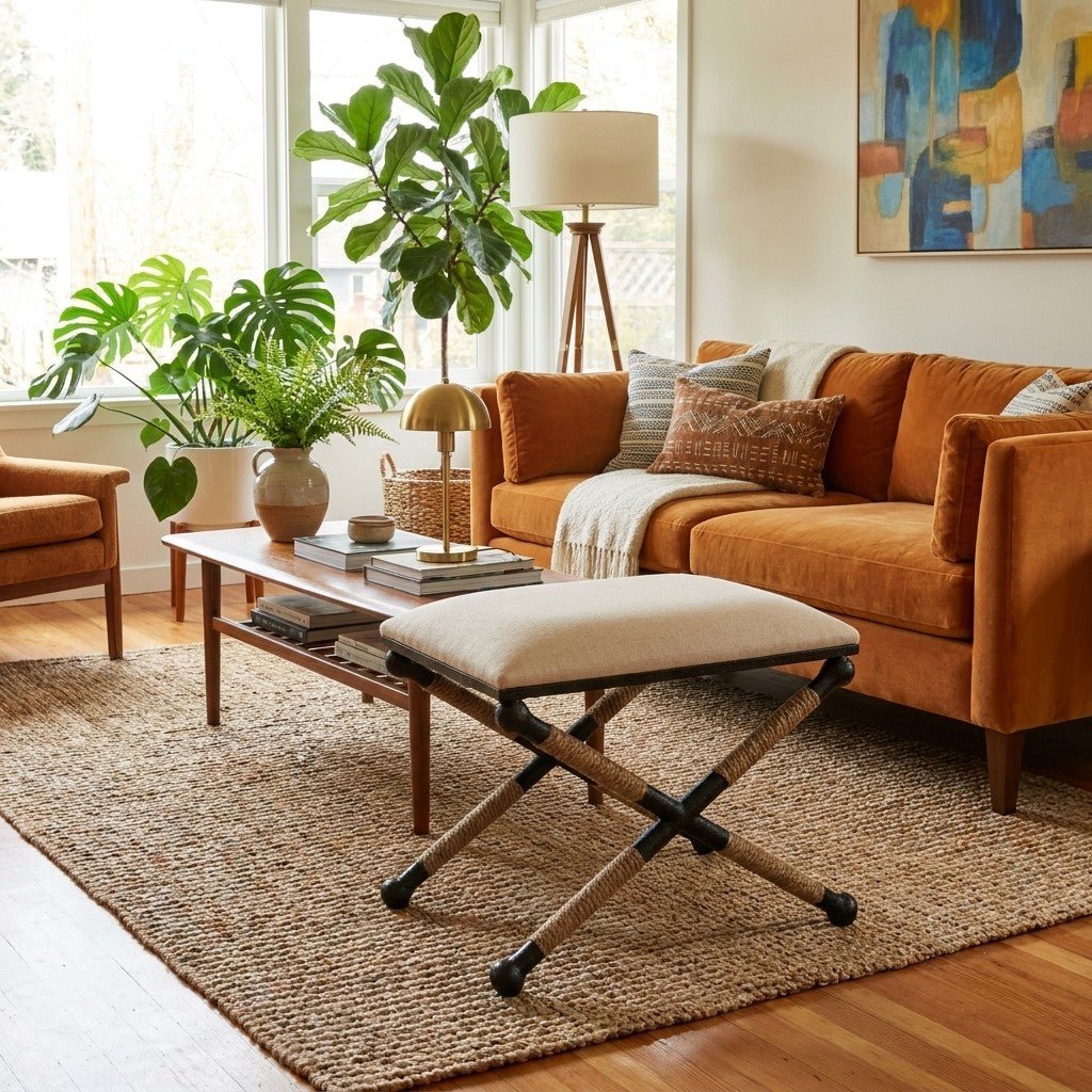 Cream Ottoman - view 5