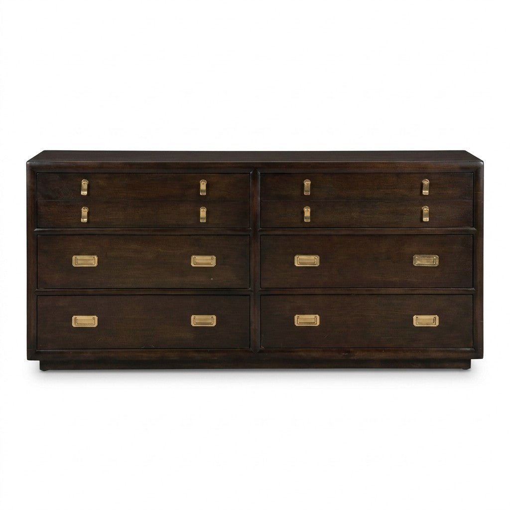 Dark Brown 8-Drawer Dresser - consignment furniture Portland