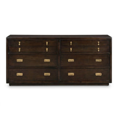 Dark Brown 8-Drawer Dresser - consignment furniture Portland