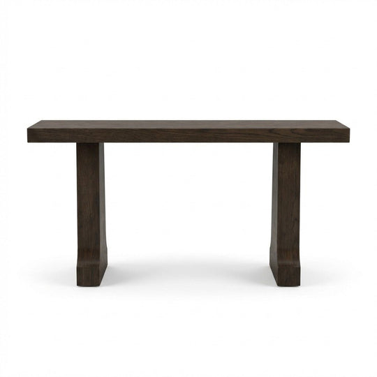 Dark Brown Console Table - consignment furniture Portland