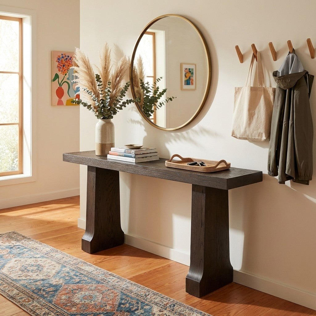 Dark Brown Console Table - view 5