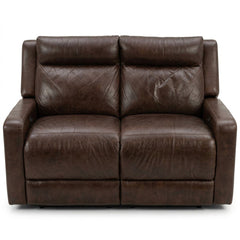 Dark Brown Leather Recliner - consignment furniture Portland