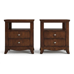 Dark Brown Nightstands (Set) - consignment furniture Portland