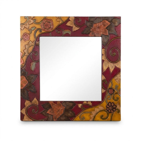 Red & Yellow Mirror - consignment furniture Portland