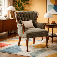 Fluted Accent Chair - Whats New Furniture - Portland, Oregon