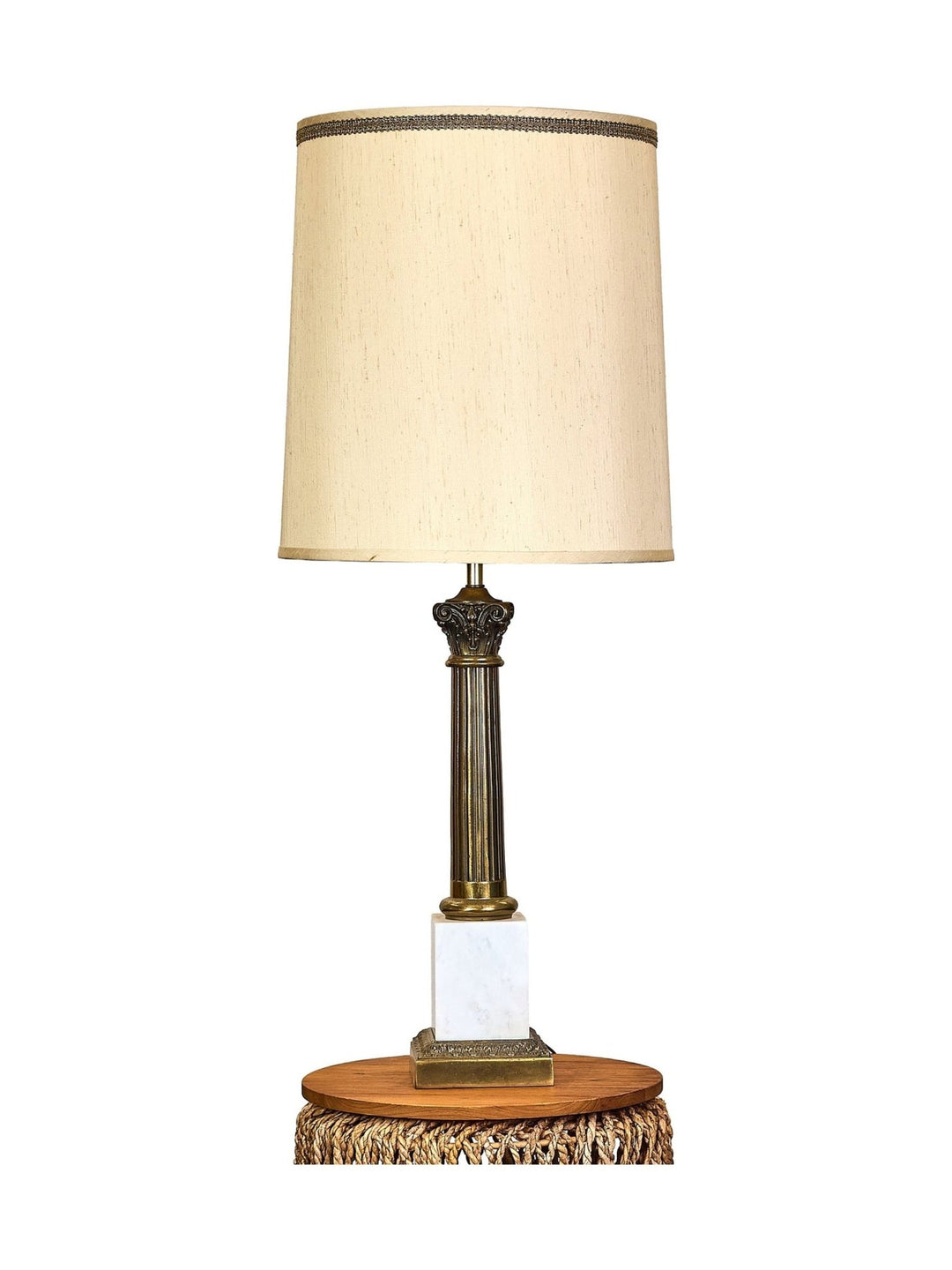 Fluted Brass Lamp - Whats New Furniture - Portland, Oregon