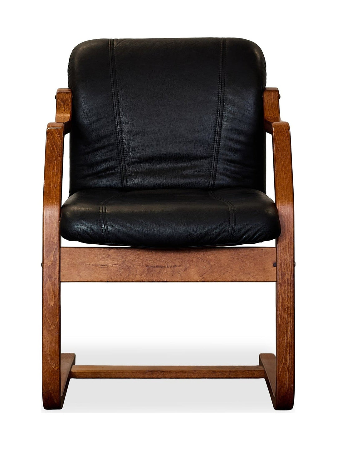 Formed Wood and Leather Chair - Whats New Furniture - Portland, Oregon