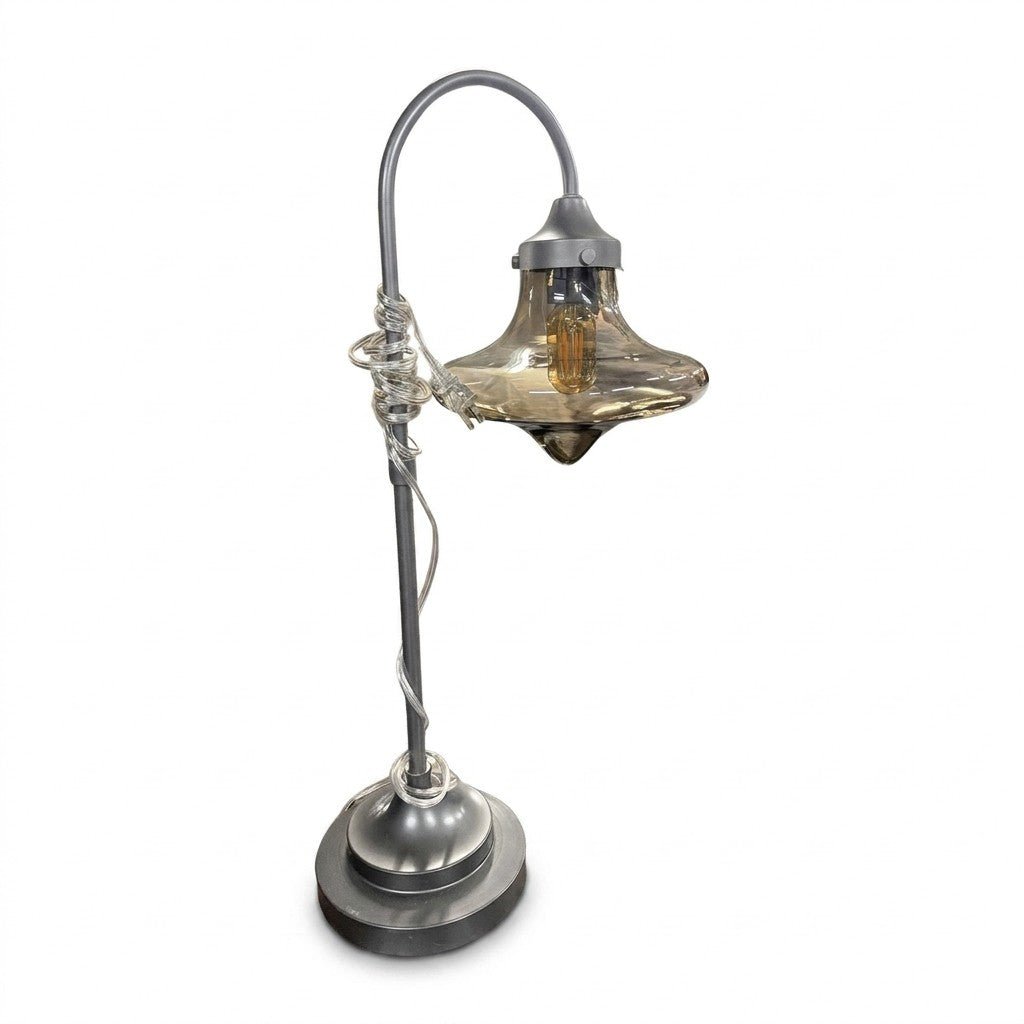 Glass Mid-Century Table Lamp - view 3