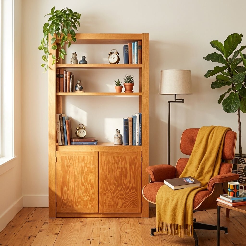 Golden Oak Bookcase - view 5