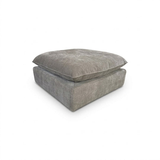 Gray Pillow Top Ottoman - view 2