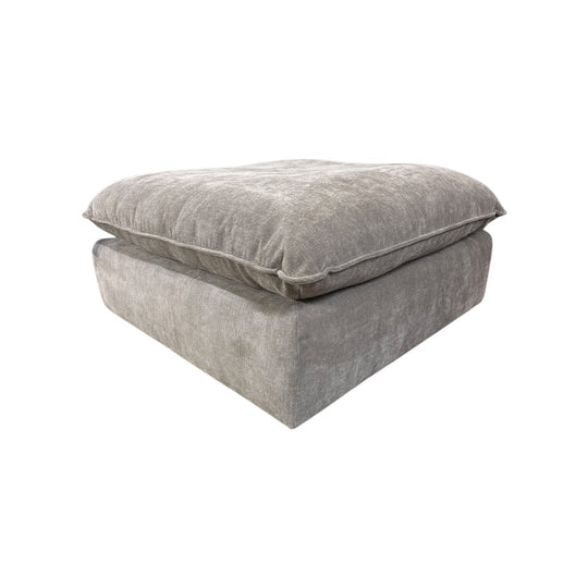 Gray Pillow Top Ottoman - view 4