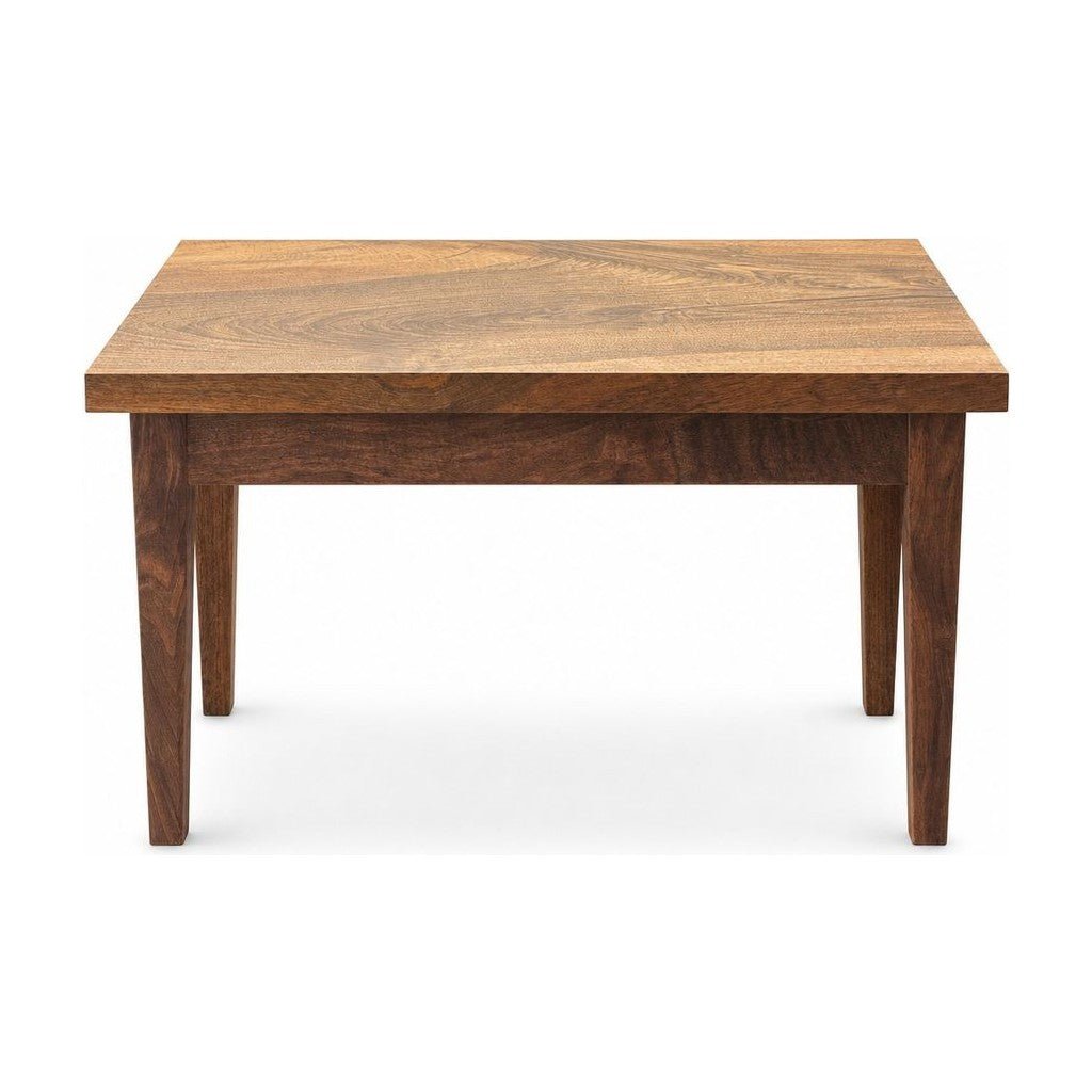 Medium walnut coffee table with epoxy inlay and clean mid-century lines