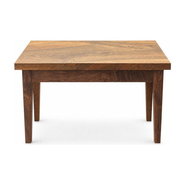 Medium walnut coffee table with epoxy inlay and clean mid-century lines