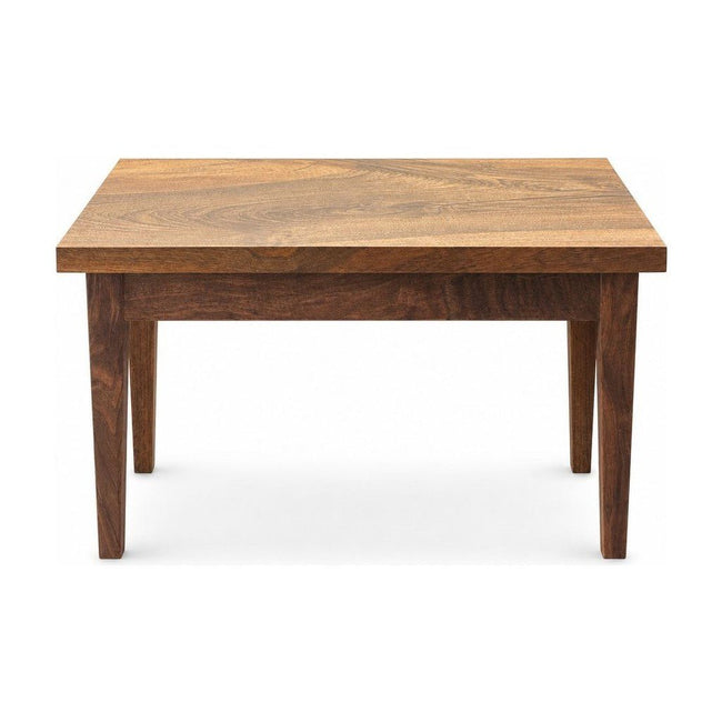 Medium walnut coffee table with epoxy inlay and clean mid-century lines