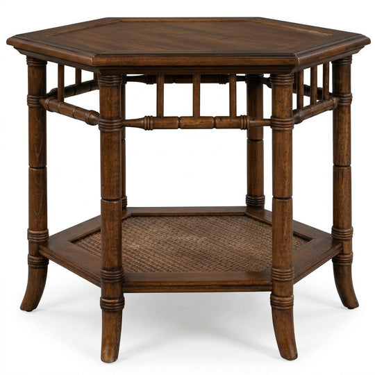 Hexagon Accent Table - consignment furniture Portland