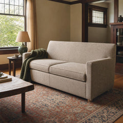 Houndstooth loveseat with a tailored silhouette and structured cushions by Kincaid - detail view 1