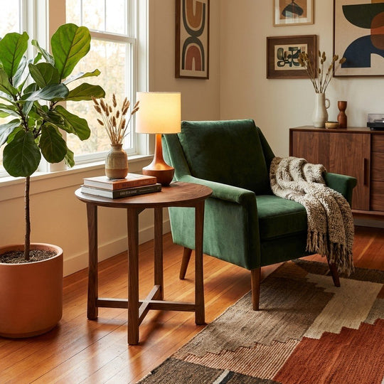 Large Locally Made Walnut Accent Table - view 5