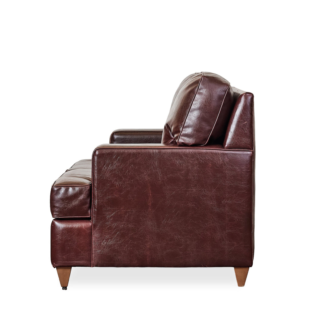 Leather Loveseat detail view 2 - What&
