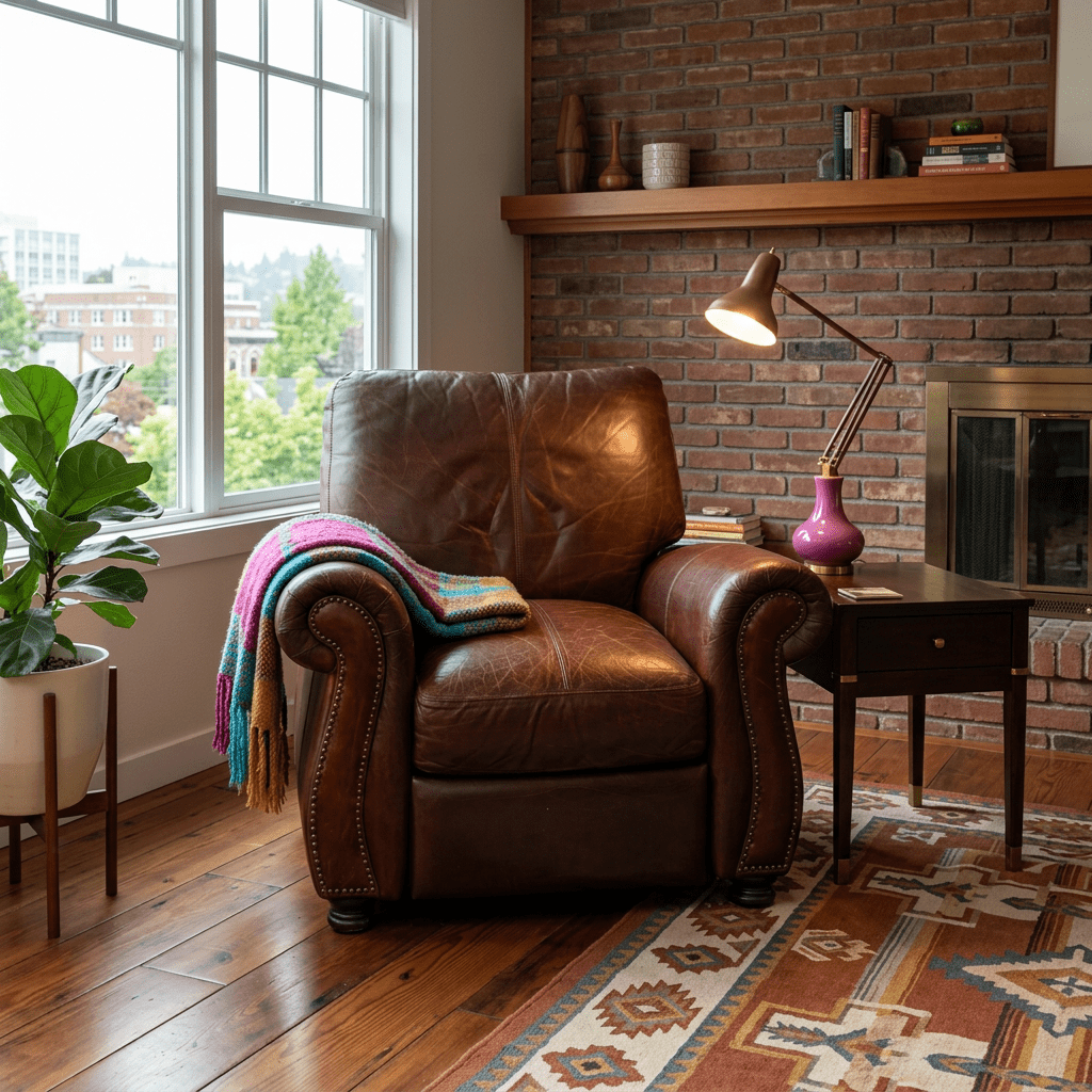 Leather Recliner - view 5