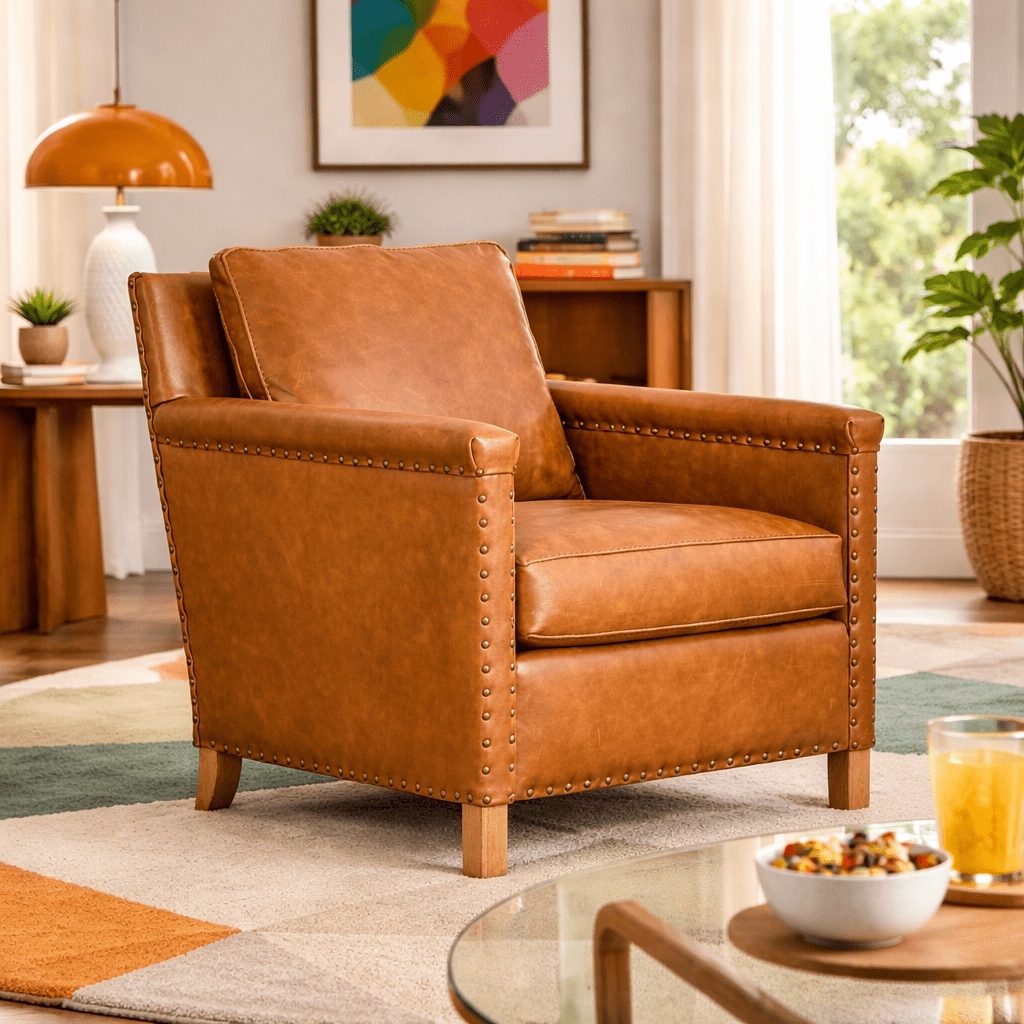 Leather Side Chair - Whats New Furniture - Portland, Oregon