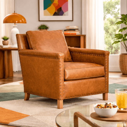 Leather Side Chair - Whats New Furniture - Portland, Oregon