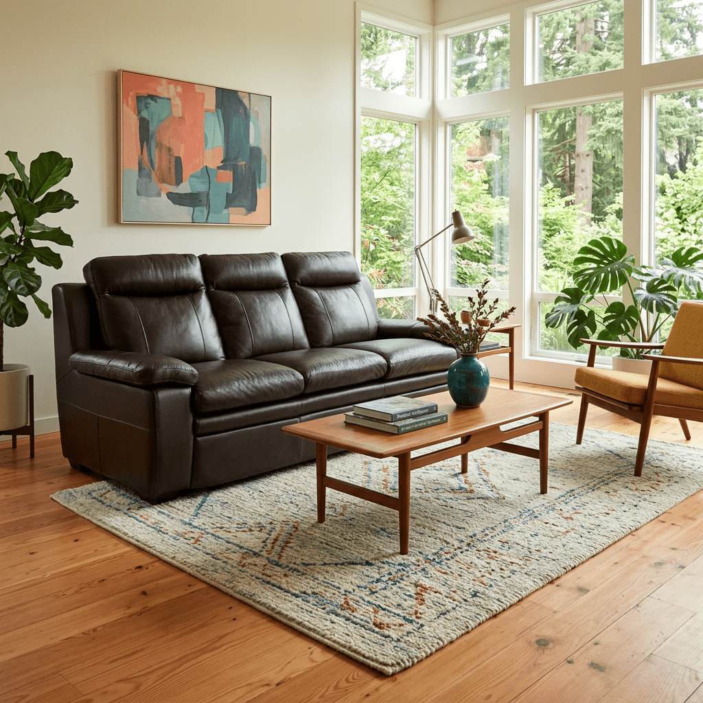 Leather Sofa - view 5