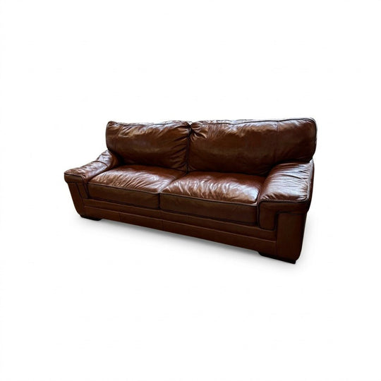 Chestnut Leather Sofa - view 2